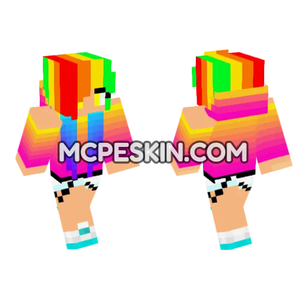 Cute Jenny Skin Minecraft Bedrock skin, front and back