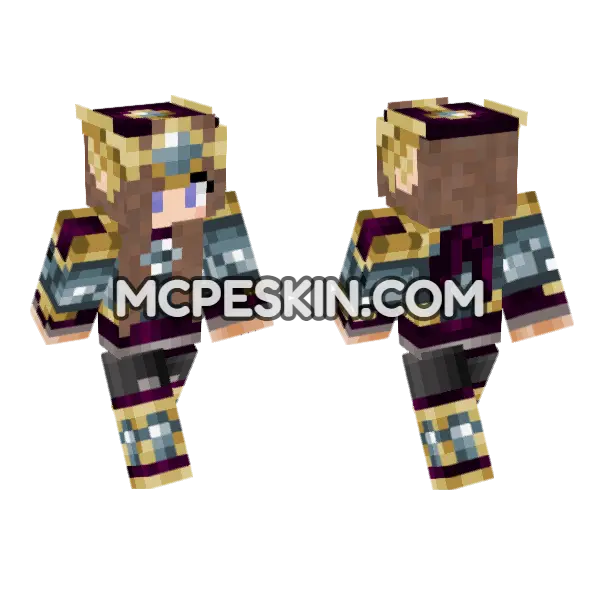 Cute Jenny Skin Minecraft Bedrock skin, front and back