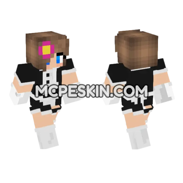 Cute Jenny Skin Minecraft Bedrock skin, front and back