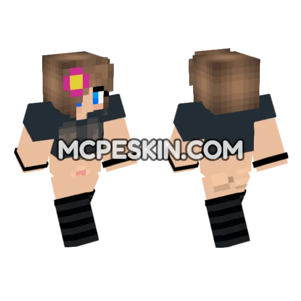 Cute Jenny Skin Minecraft Bedrock skin, front and back