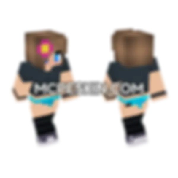 Cute Jenny Skin Minecraft Bedrock skin, front and back