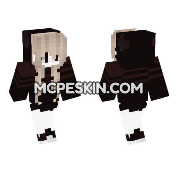Cute Jenny Skin Minecraft Bedrock skin, front and back