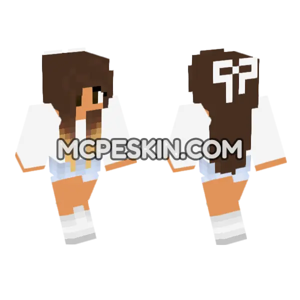 Cute Jenny Skin Minecraft Bedrock skin, front and back
