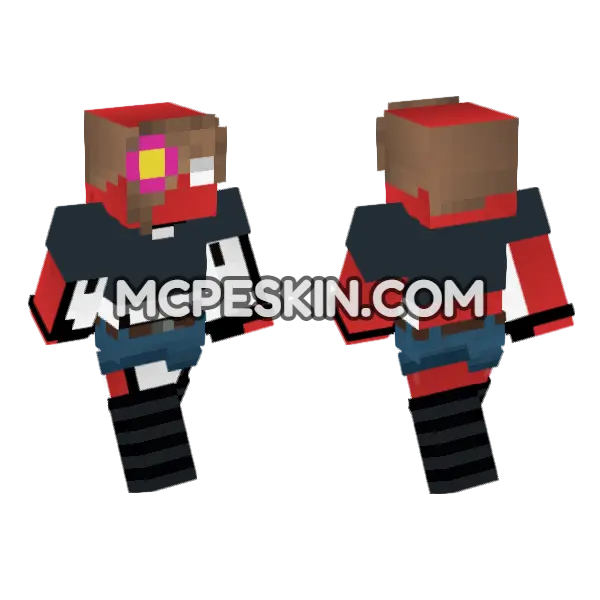 Cute Jenny Skin Minecraft Bedrock skin, front and back