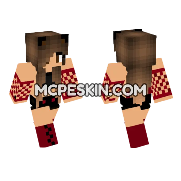 Cute Jenny Skin Minecraft Bedrock skin, front and back