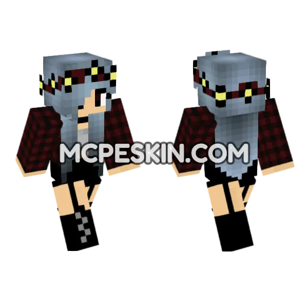 Cute Jenny Skin Minecraft Bedrock skin, front and back