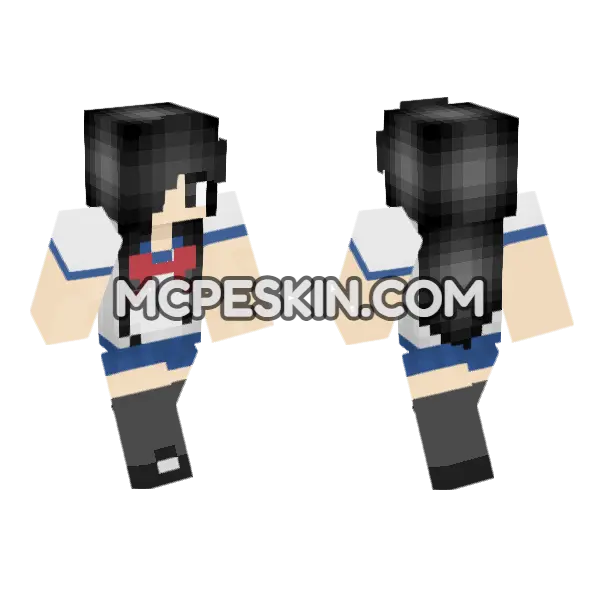 Cute Jenny Skin Minecraft Bedrock skin, front and back