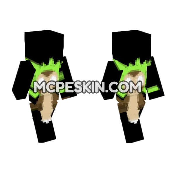 Cute Owl Boy Minecraft Bedrock skin, front and back