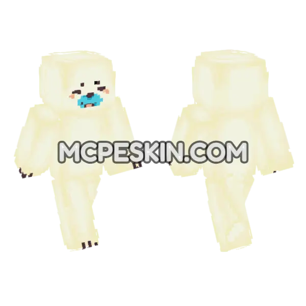 Cute Polar Bear Cub, front and back