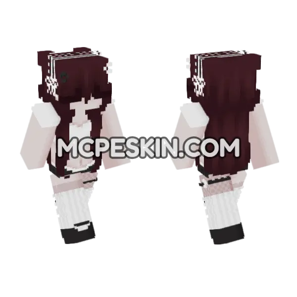 Cutiee 6790235 Minecraft Bedrock skin, front and back