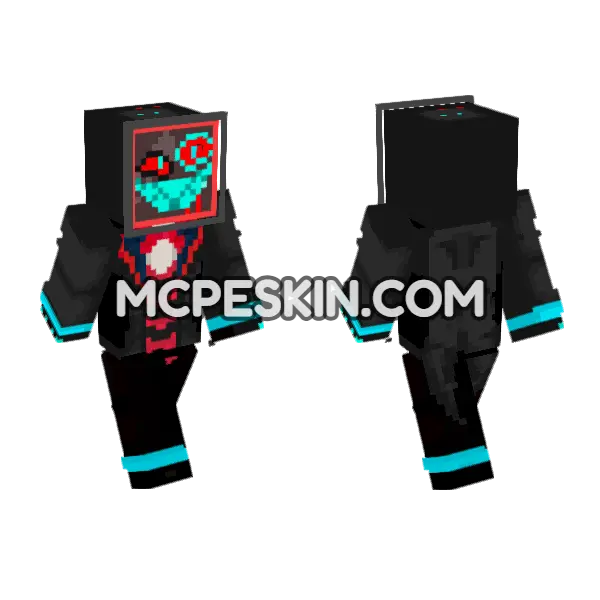 Cyberpunk Hacker Skin, front and back