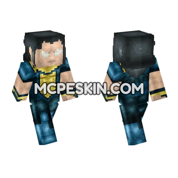 Cyclops Blue Suit, front and back
