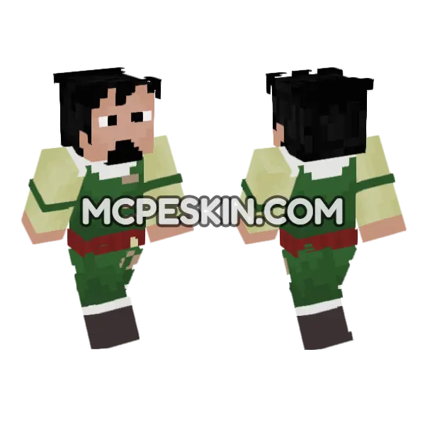 Dalton Minecraft Bedrock skin, front and back