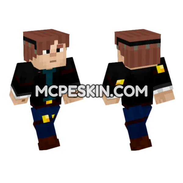 Daniel Minecraft Bedrock skin, front and back