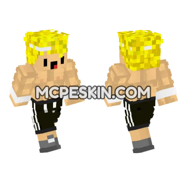 Danomc Minecraft Bedrock skin, front and back