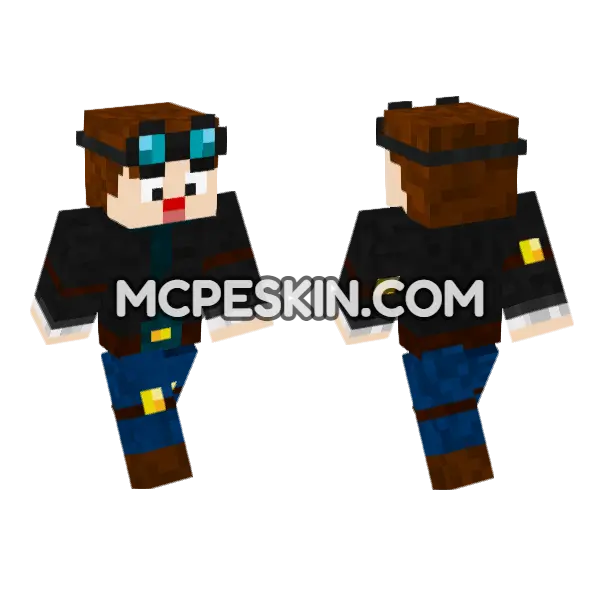 Dantdm Minecraft Bedrock skin, front and back