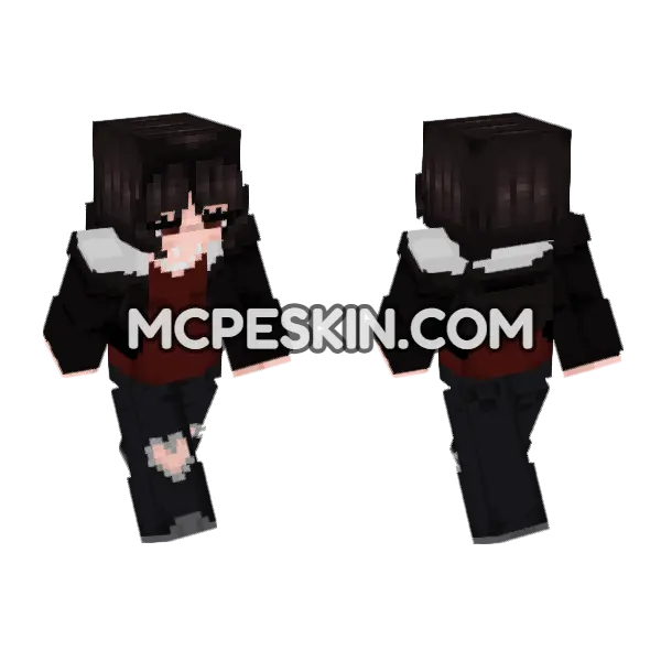 Dark Academia Schoolgirl, front and back