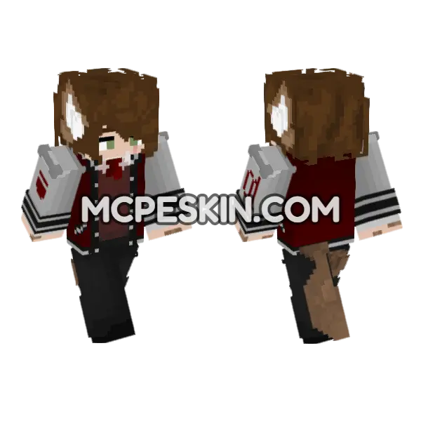 Dark Academia Student, front and back