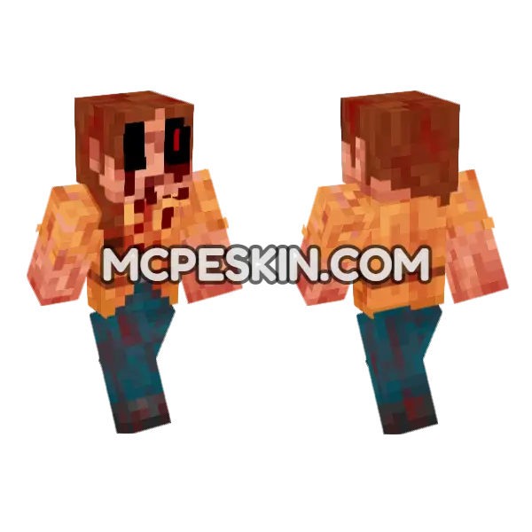 Dark Ari Minecraft Bedrock skin, front and back