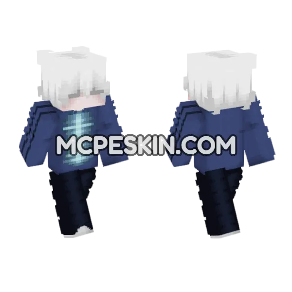 Dark Blue School Uniform, front and back