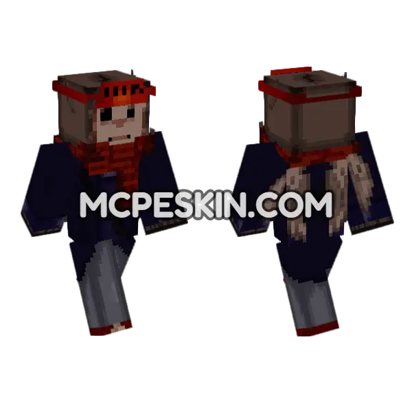 Dark Blue Suit, front and back