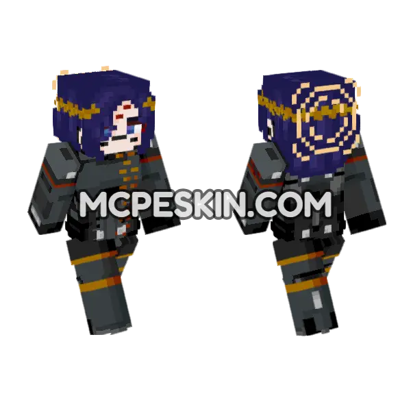Dark Blue Uniform, front and back