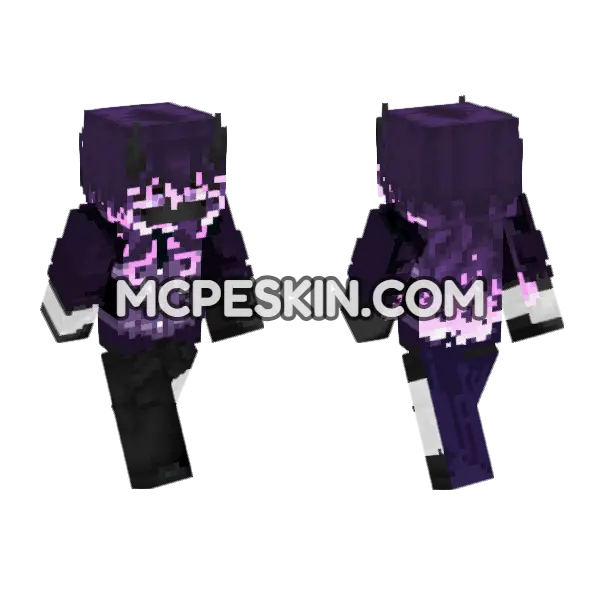 Dark Enderman Mage, front and back