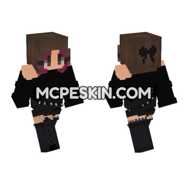 Dark Fit Outfit, front and back