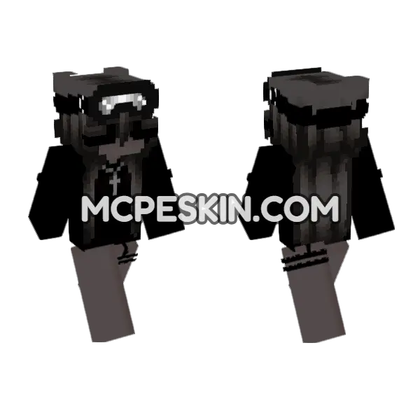 Dark Goggles Outfit, front and back