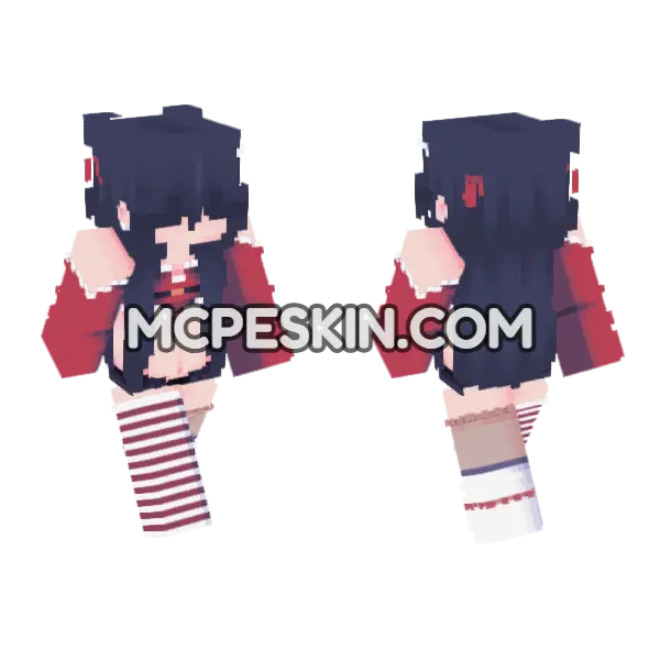 Dark Haired Schoolgirl, front and back