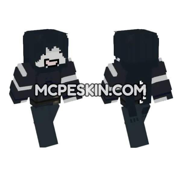 Dark Hooded Figure, front and back