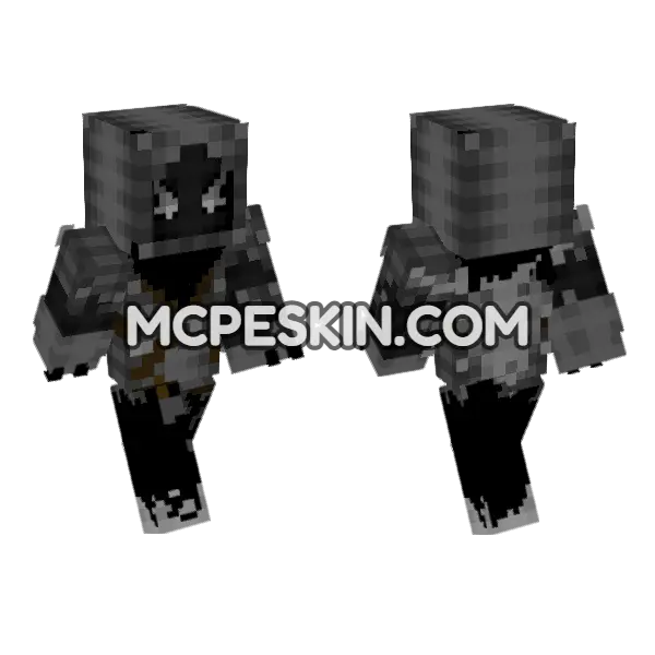 Dark Hooded Figure, front and back