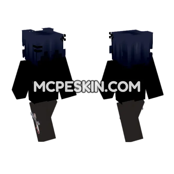 Dark Hooded Figure, front and back