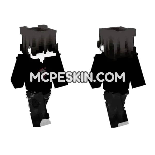 Dark Hooded Figure, front and back