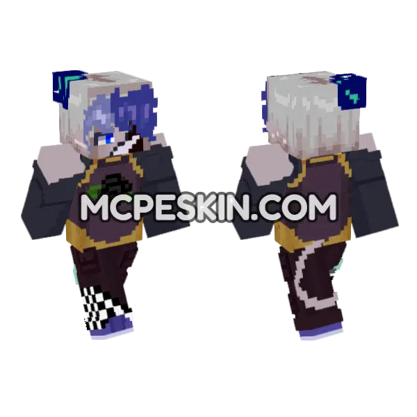 Dark Jester Outfit, front and back