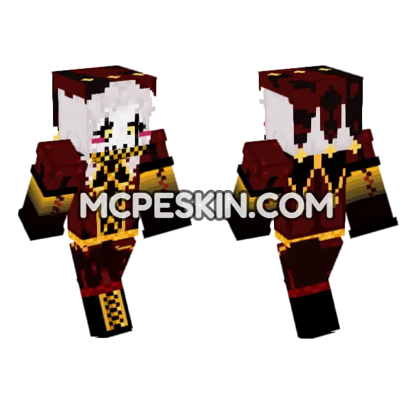 Dark Jester Outfit, front and back