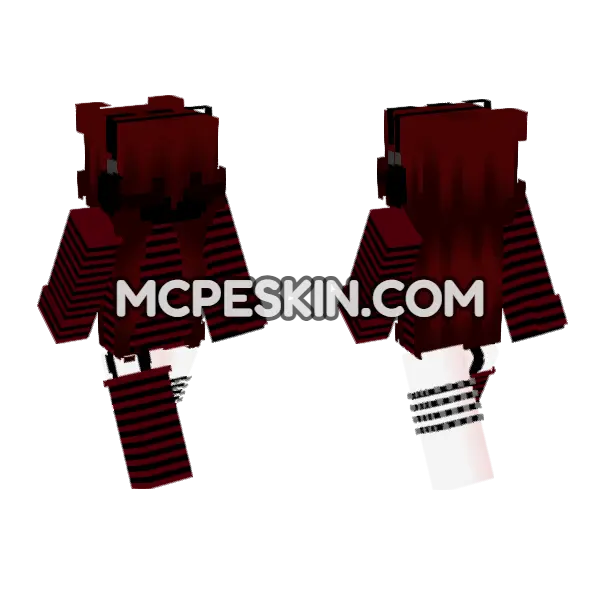 Dark Red and Black Figure, front and back