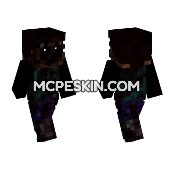 Dark Starry Cloak, front and back