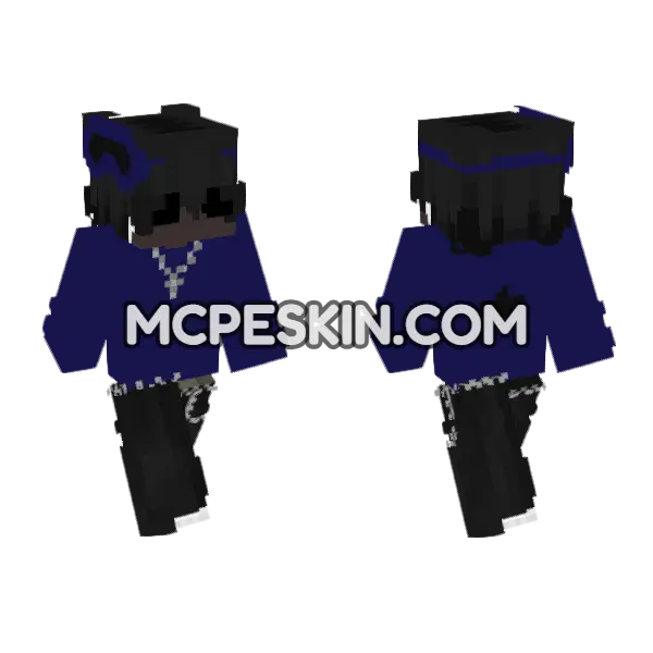 Dark Uniform With Necklace, front and back