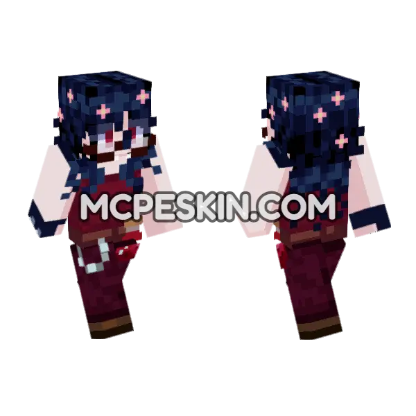 Dark Vampire Outfit, front and back