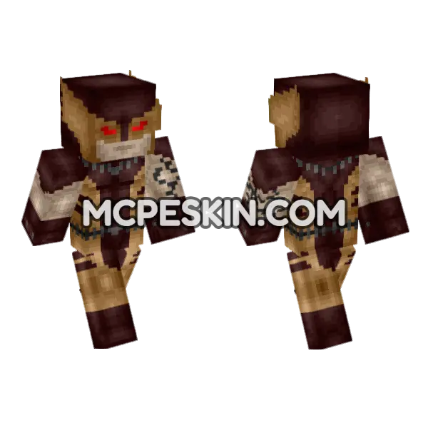 Dark Wolverine Fan Made Minecraft Bedrock skin, front and back