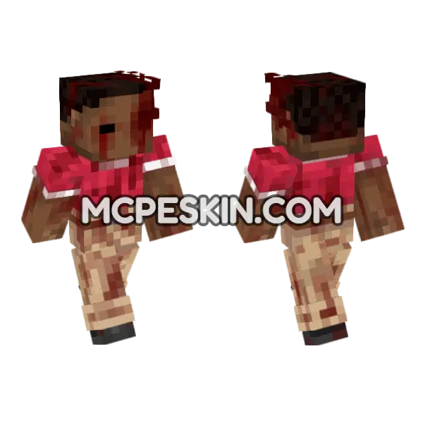 Dark Zuri Minecraft Bedrock skin, front and back
