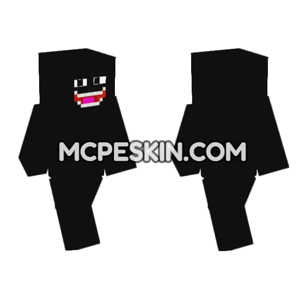Darknesssmile Skin Minecraft Bedrock skin, front and back