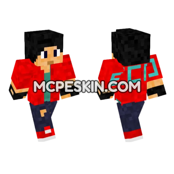 Dateco Minecraft Bedrock skin, front and back