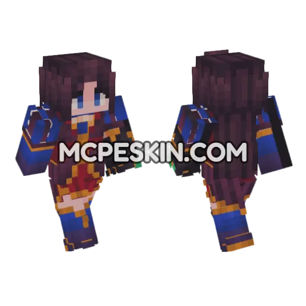 Davinci Skin Minecraft Bedrock skin, front and back