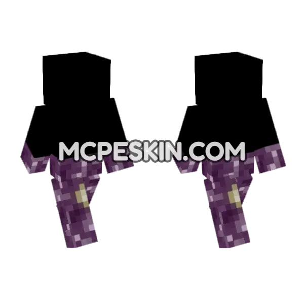 Dead Chorus Flower Minecraft Bedrock skin, front and back
