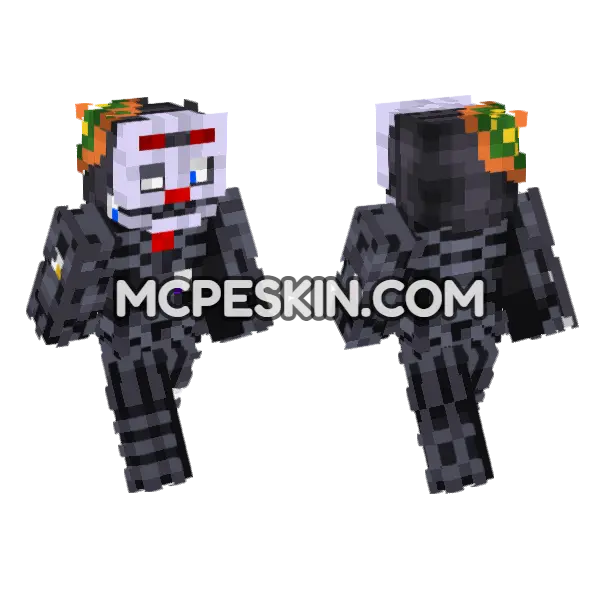 Decorated Man Minecraft Bedrock skin, front and back