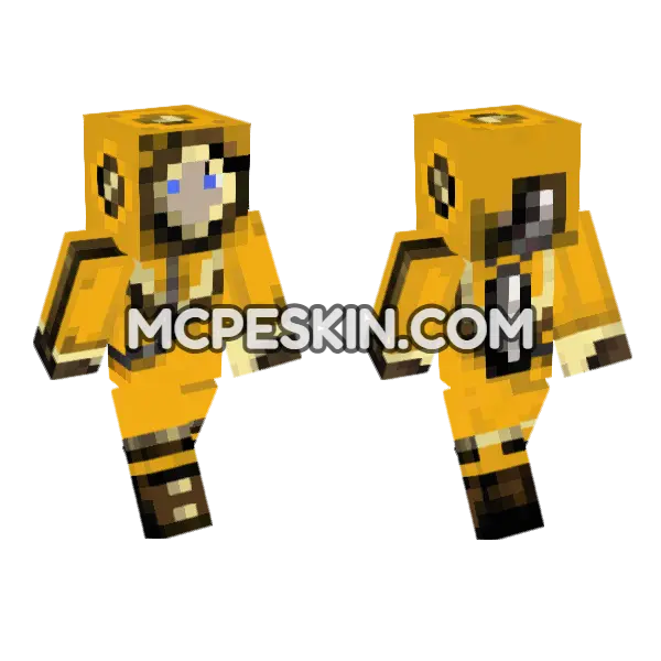 Deep Sea Diver Minecraft Bedrock skin, front and back
