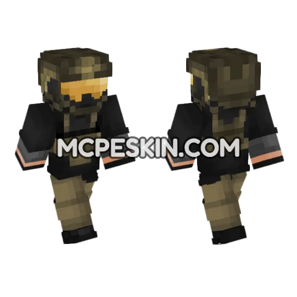Default 642172 Minecraft Bedrock skin, front and back