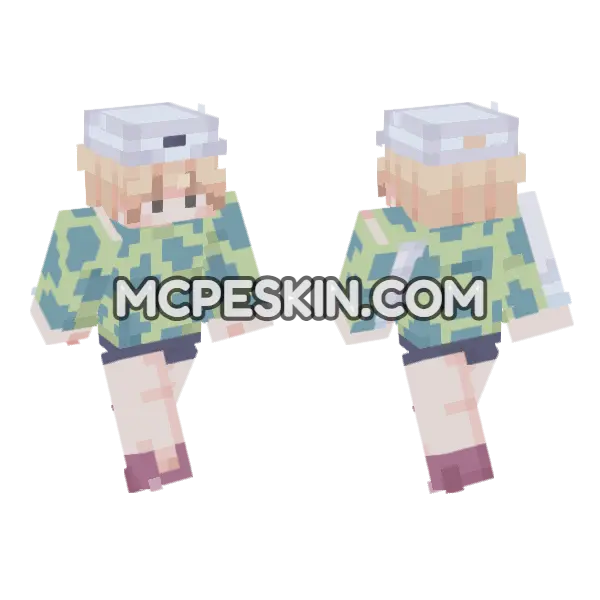 Dellinger Minecraft Bedrock skin, front and back